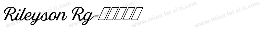 Rileyson Rg字体转换